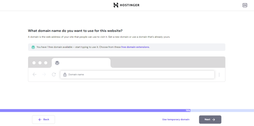 hostinger-free-website-domain-registration