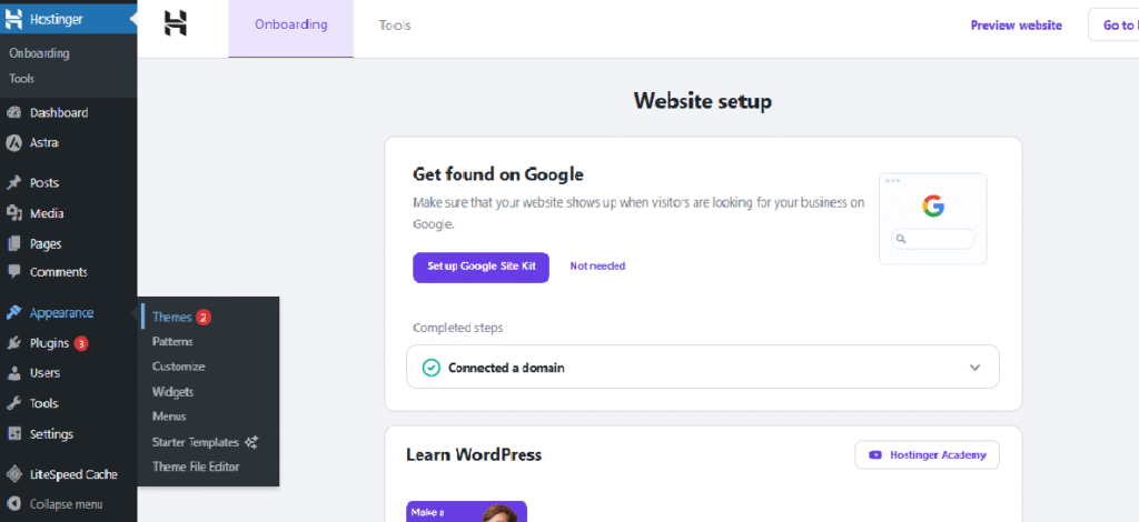 wordpress-theme-appearance